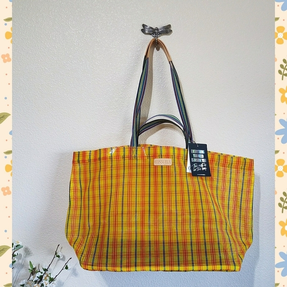CONSUELA Large Mesh Tote Bag - Picture 1 of 8